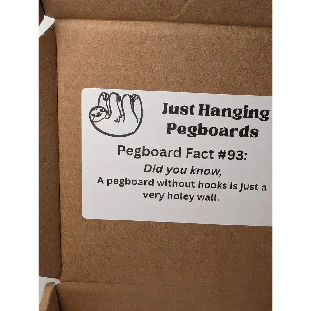 Just Hanging Pegboards Mounting Hardware Matte White for IKEA SKADIS No Drill